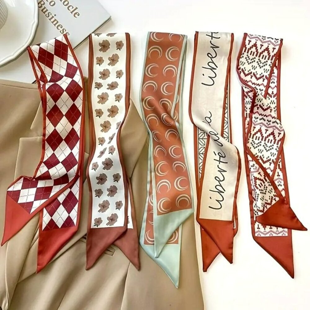 Vintage Bohemian Print Scarf Headbands - (SKU #0329)